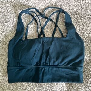 BuffBunny Collection Deep Teal Strappy Sports Bra